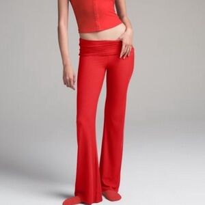 SKIMS Red Flare Pants